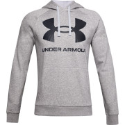 Męska bluza Under Armour Rival Fleece Big Logo HD szary ModGrayLightHeather//Black