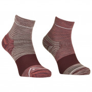 Damskie skarpety Ortovox Alpine Quarter Socks W różowy/bordowy Wild Rose