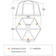 Namuchowany namiot Vango AirHub Hex