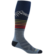 Skarpety męskie Darn Tough Steep Lines Otc Lightweight With Cushion niebieski/szary eclipse
