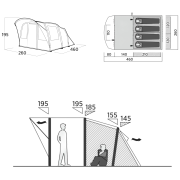 Rodzinny namiot dla 4 osób Easy Camp Senja 4 Air