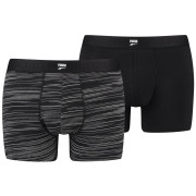 Męskie bokserki Puma Men Space Dye Boxer 2P zarys black