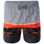 Męski strój kąpielowy Aquawave Palawan szary/czarny Black/OrangePalmsPrint/Orange