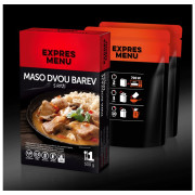 Gotowe jedzenie Expres menu KM Dwa rodzaje mięsa z ryżem
