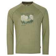 Koszulka męska Dare 2b Righteous III LS Tee zielony Oil Green (F2D)