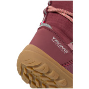 Dziecięce buty zimowe Viking Outdoor Footwear Birch Barefoot Warm WP Pull-on Wine