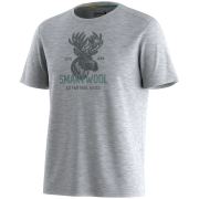 Męska koszulka Smartwool Men's Moose Mode Active Short Sleeve Gra szary