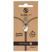 Zapasowy suwak ZlideOn Opravný jezdec pro kovové zipy - L srebrny silver