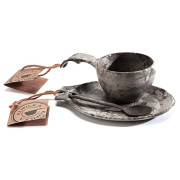 Zestaw prezentowy Kupilka Kuksa 210 ml + talerz + łyżeczka czarny