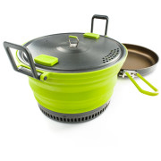 Zestaw naczyń GSI Outdoors Escape Set 3 L Pot + Fry Pan jasnozielony