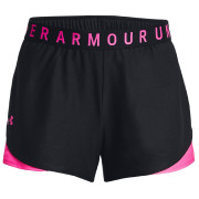 Szorty damskie Under Armour Play Up Shorts 3.0 czarny/różówy Black / Rebel Pink / Rebel Pink