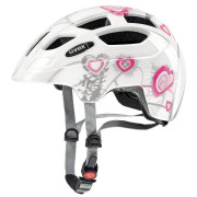 Dziecięcy kask rowerowy Uvex Finale junior biały White/Pink