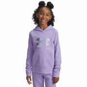 Bluza dziecięca Under Armour Rival Flc Shimmer Hdy fioletowy Purple