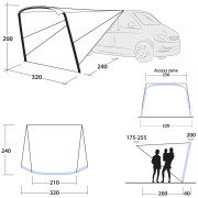 Dmuchana przestrzeń do wypoczynku Outwell Touring Canopy Air