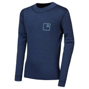 Dziecięca koszulka Sensor Merino DF Logo Up Deep Blue ciemnoniebieski Deep Blue