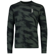 Męska koszulka Mons Royale Cascade Merino Flex 200 Ls Rosin Motion szary/czarny RosinMotion