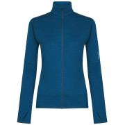 Bluza damska Icebreaker Women Merino Blend 300 RealFleece™ Descender LS Zip niebieski Atlantis