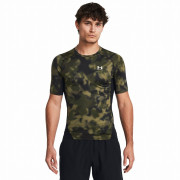 Męska koszulka Under Armour HG Armour Printed SS ciemnozielony