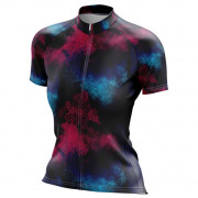 Damska koszulka rowerowa Northfinder Imani niebieski/różowy 512multicolorprint