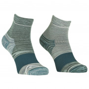Damskie skarpety Ortovox Alpine Quarter Socks W niebieski/szary ice waterfall