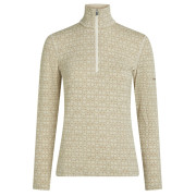 Damska koszulka Icebreaker Women M 260 Tech Vertex LS HZ AlpGeo beżowy/biały Undyed/Cumin/J