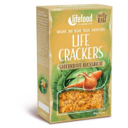 Krakersy Lifefood LIFE CRACKERS Zelňáky RAW BIO 90 g beżowy