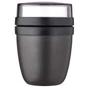 Pojemnik śniadaniowy Mepal Ellipse Mini 300 + 120 ml czarny Nordic Black