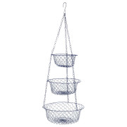 Organizer Bo-Camp Hanging baskets 3-level niebieski metal blue
