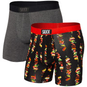 Bokserki Saxx Vibe Boxer Brief 2Pk szary stacked/graphite heather