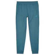 Męskie spodnie dresowe 4F Trousers Fnk M682 niebieski TEAL MELANGE