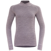 Damska koszulka Devold Kvitegga Merino 230 Cross Neck fioletowy ORCHID