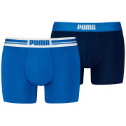 Męskie bokserki Puma Everyday Placed Logo Boxer 2P niebieski/jasnoniebieski Blue Combo