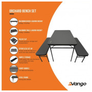 Stół z ławkami Vango Orchard Bench Set