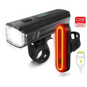 Przednia/tylna lampka Just One Lumix 500 Set czarny