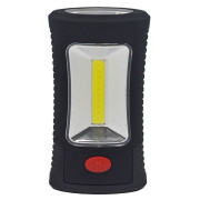 Lampa LED Solight 3W COB + 3 SMD LED czarny