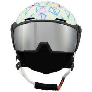 Kask narciarski dla dzieci Blizzard Flash Visor junior ski helmet biały white/multicolor