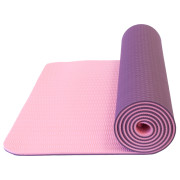 Podložka Yate Yoga Mat dwuwarstwowa TPE ciemnofioletowy/różówy