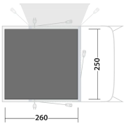 Podkład pod namiot Outwell Footprint Talladega Air