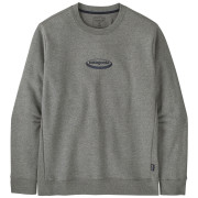 Męska bluza Patagonia Men's '95 Oval Logo Uprisal Crew Sweatshirt szary Gravel Heather