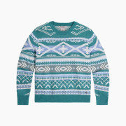 Sweter damski Royal Robins W Westlands Pullover niebieski/biały Mineral Htr Acacia Pt
