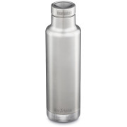 Butelka termiczna ze stali nierdzewnej Klean Kanteen Insulated Classic Narrow 25oz (w/Pour Through Cap) srebrny silver