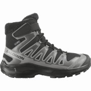 Buty dziecięce Salomon Xa Pro Winter Wp J Black-Castlerock-Cloudburst czarny/szary Black / Castlerock / Cloudburst