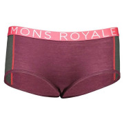 Majtki Mons Royale Sylvia Boyleg Panel Folo (2020) fioletowy Burgundy/ForestGreen