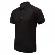 Męska koszulka Sensor Merino Active Polo czarny Black
