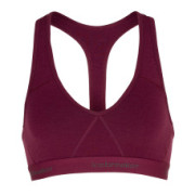 Biustonosz Icebreaker W's Sprite Racerback Bra fioletowy Brazilwood