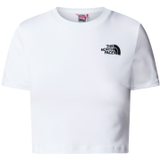 Koszulka damska The North Face Essential Cropped Slim Short Sleeve Tee biały TNF WHITE