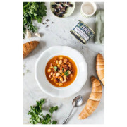 Zupa Hotovky z plechovky Zupa fasolowa z wędzonym mięsem i kiełbasą 400ml