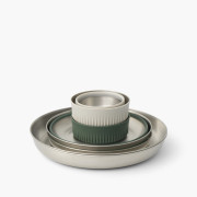 Zestaw naczyń Sea to Summit Detour Stainless Steel Collapsible Dinnerware Set 6 Piece