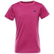 T-shirt dziecięcy Alpine Pro Basiko Fuchsia