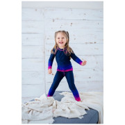 Dziecięca koszulka WAMU Mozaika purple